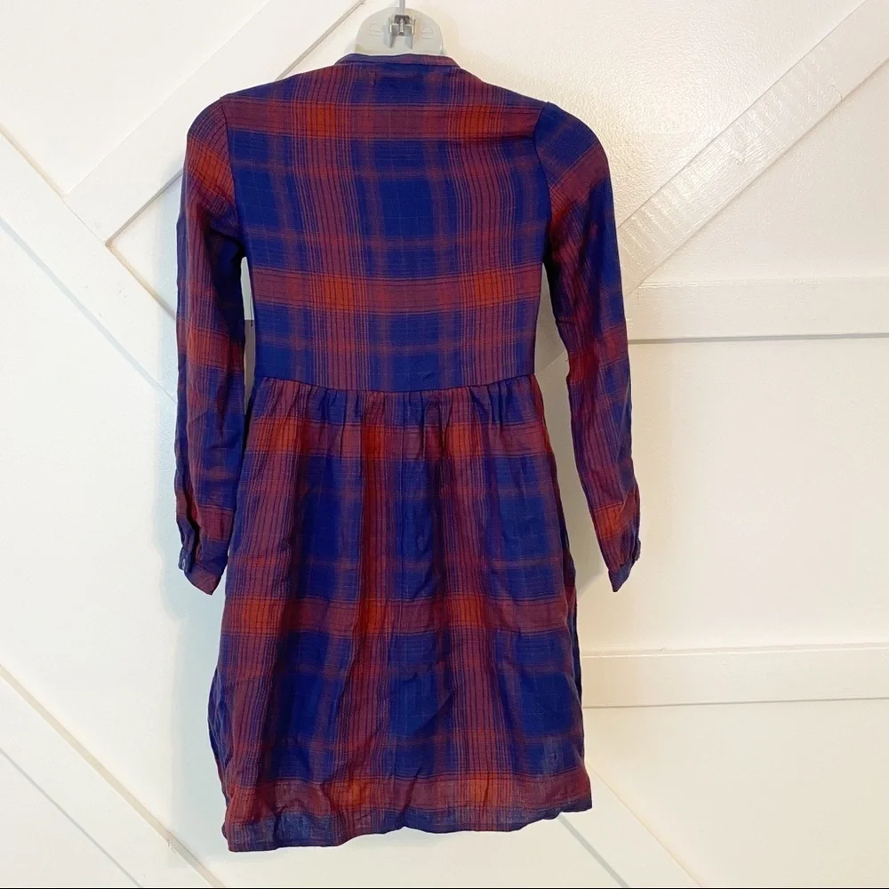 Joe’s Plaid Babydoll Mini Dress Sz S (7)